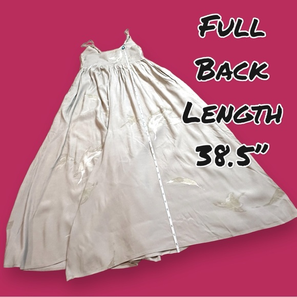 EUC Grade & Gather Empire Waist jumpsuit in light cream & organic design. Small - Picture 11 of 16